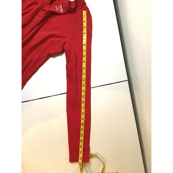 MOSSIMO- WOMENS RED BASIC LONG SLEEVE CREW NECK T-SHIRT SIZE MEDIUM - Picture 4 of 7